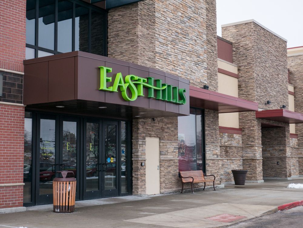 Exterior of East Hills Mall