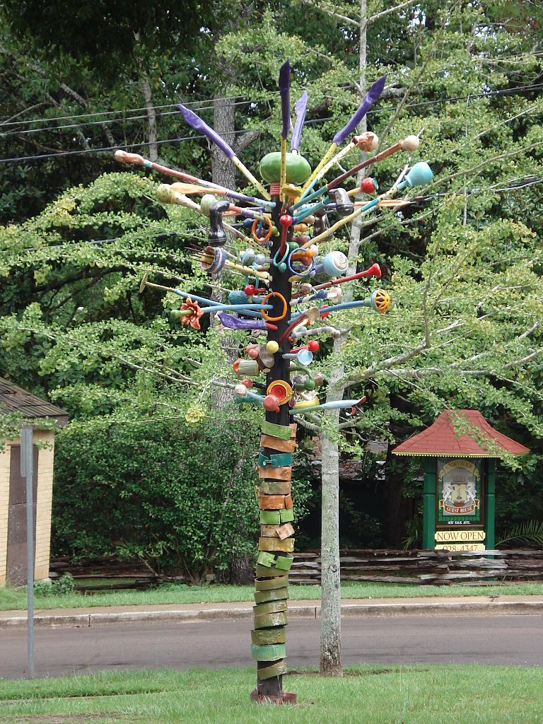Sculpture on the grounds of Eastern Shore Art Center