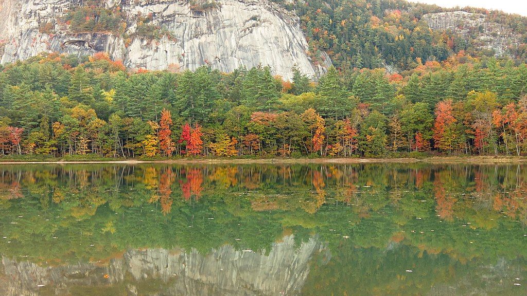 Reflection of the trees in Echo Lake
