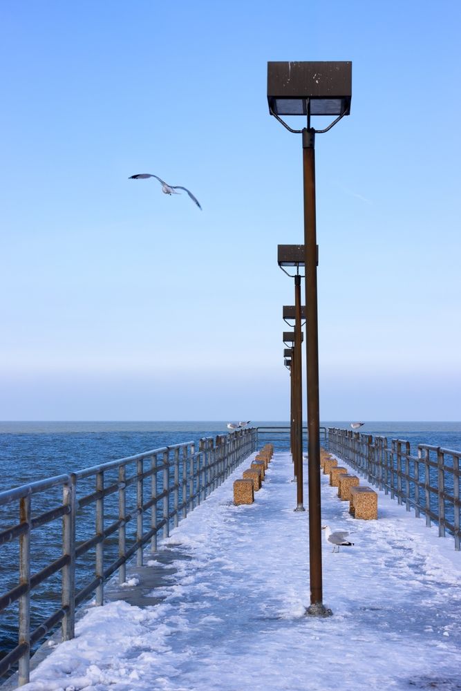 Pier at the Edgewater Park in Cleveland