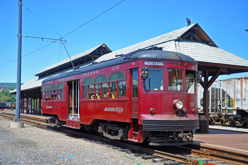 Scenic view of Electric city trolley museum