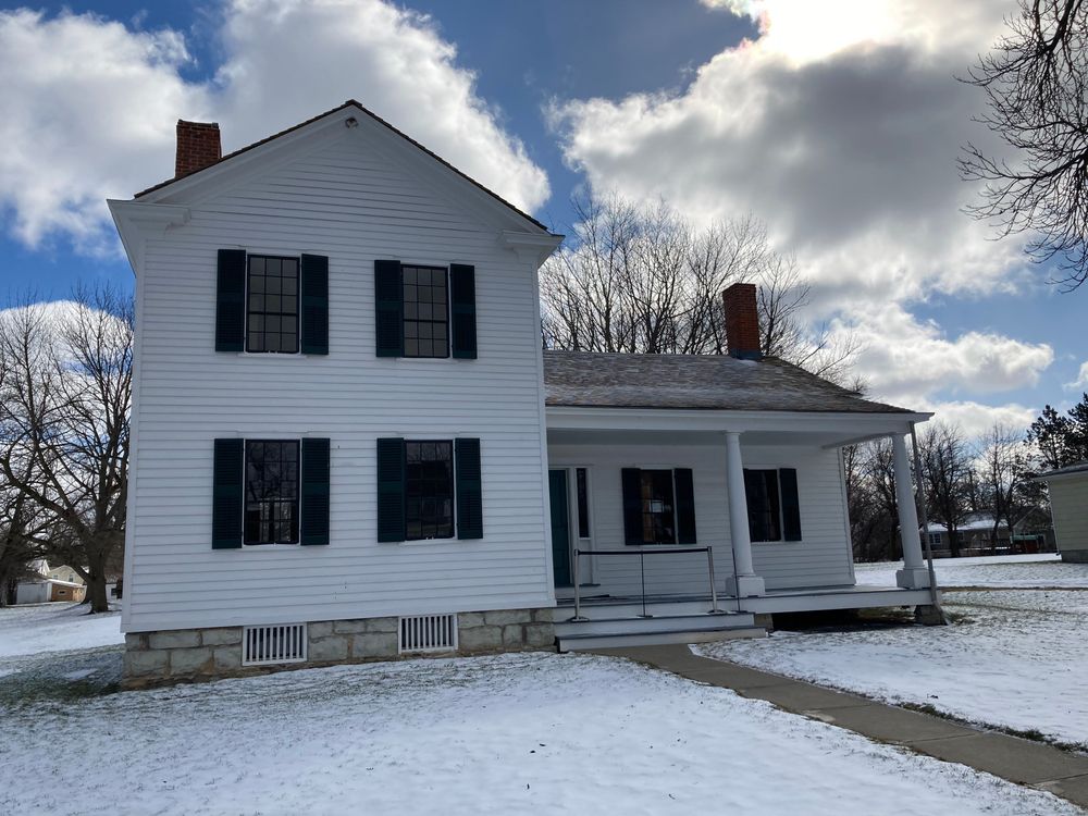 Elizabeth Cady Stanton Home during winter