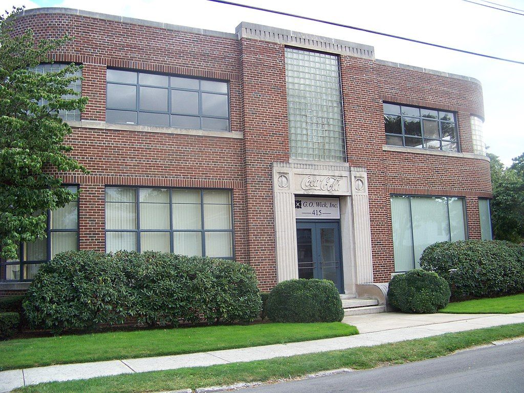 Front View of Elmira Coca-Cola Bottling Company Works