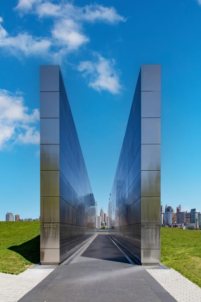 View of Empty Sky Memorial