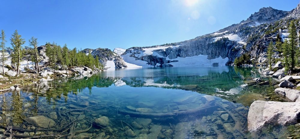 Tranquil water at the Enchantments Lakes