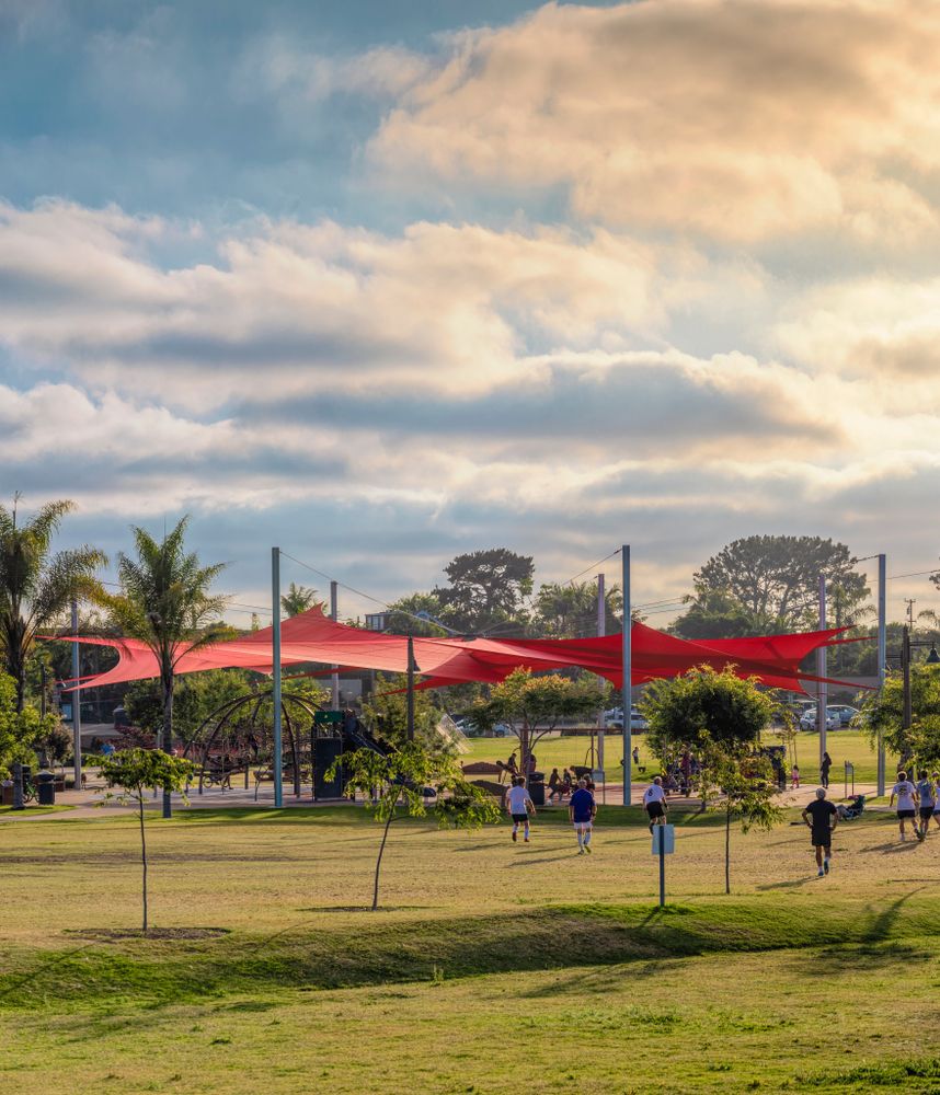 People at Encinitas Community Park