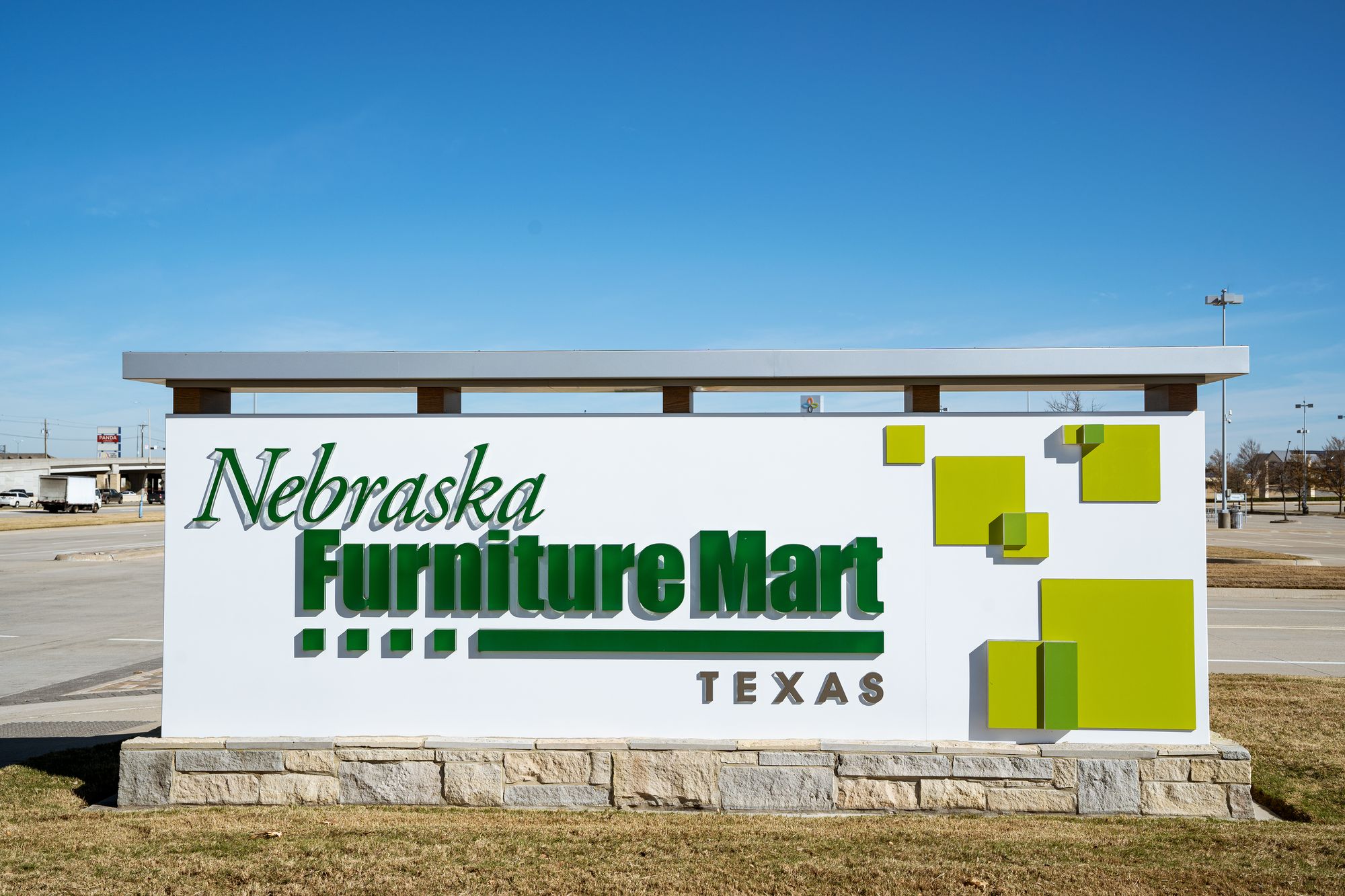 Entrance sign of Nebraska Furniture Mart