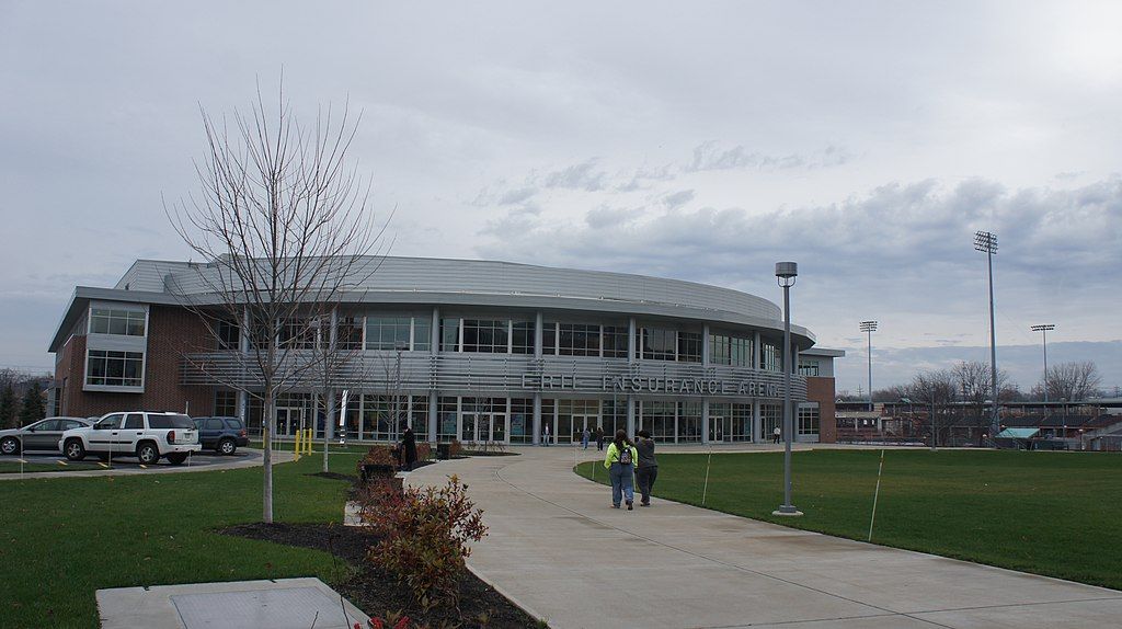 Exterior of Erie Insurance Arena