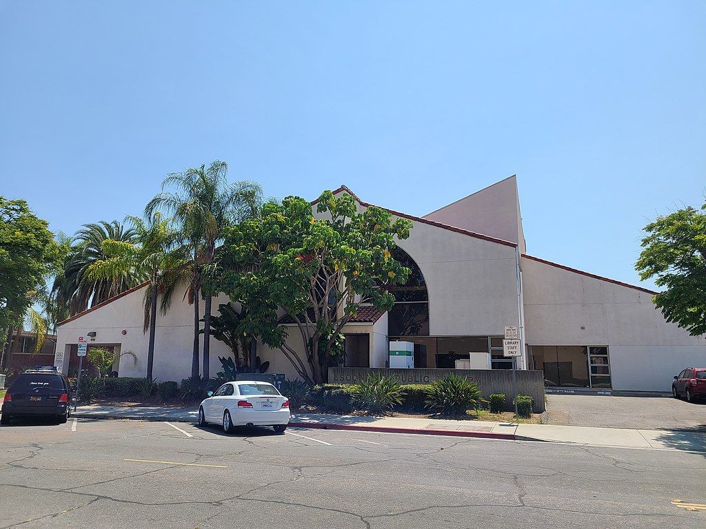 Exterior view of Escondido Public Library