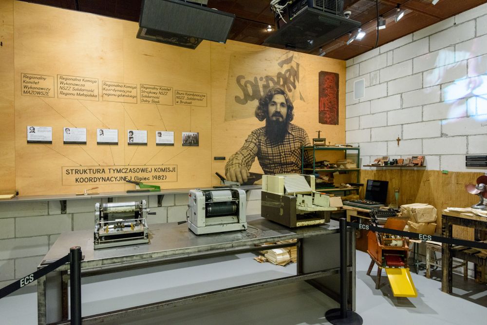 Exhibits at European Solidarity Centre