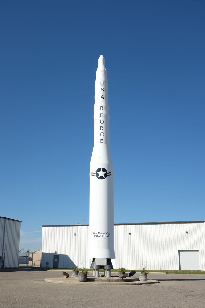 Minuteman missile on the grounds of Fargo Air Museum