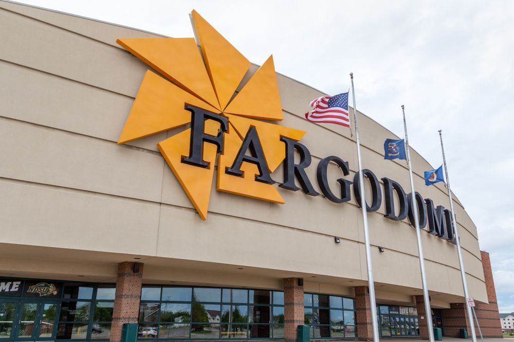 Sign board of Fargodome