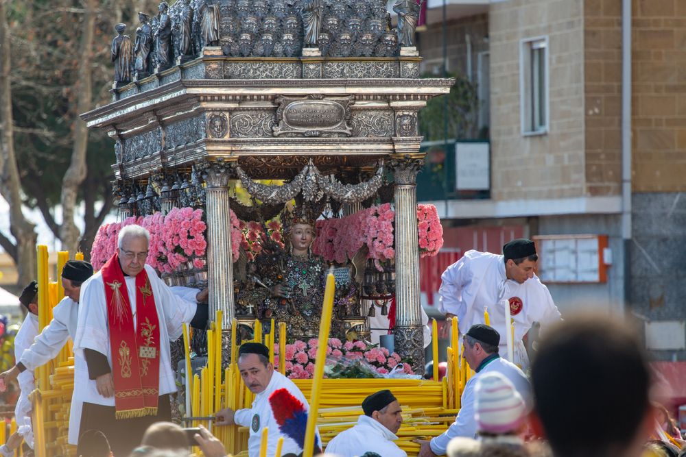 Procession at Sicily during the Feast of Saint Agatha