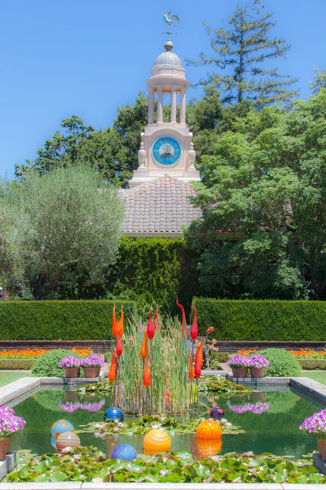Glass art at the Filoli Historic House & Garden