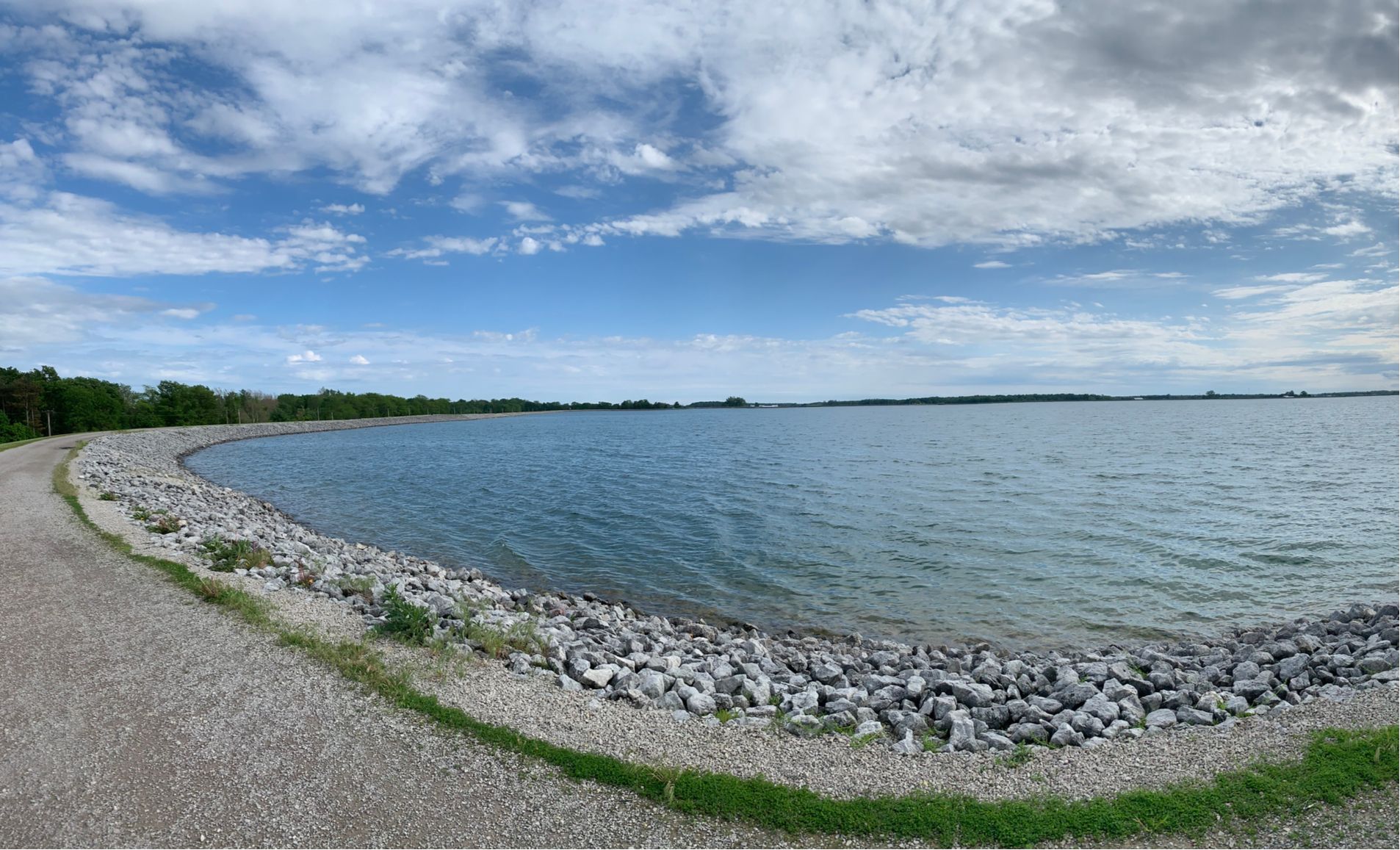 The waters of Findlay Reservoir