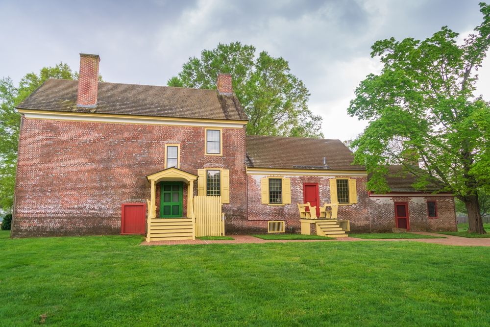 Brick house at First State National Historical Park