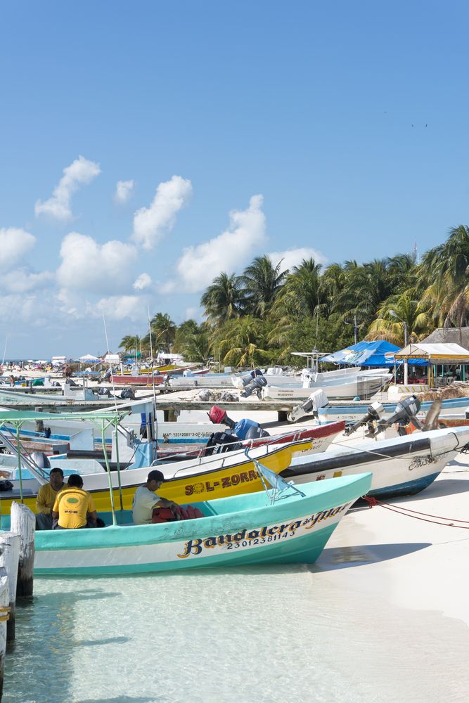 Fishing boats in Isla Mujeres