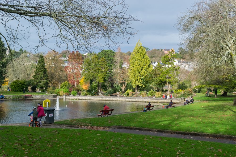 People enjoying their day at Fitzgerald Park