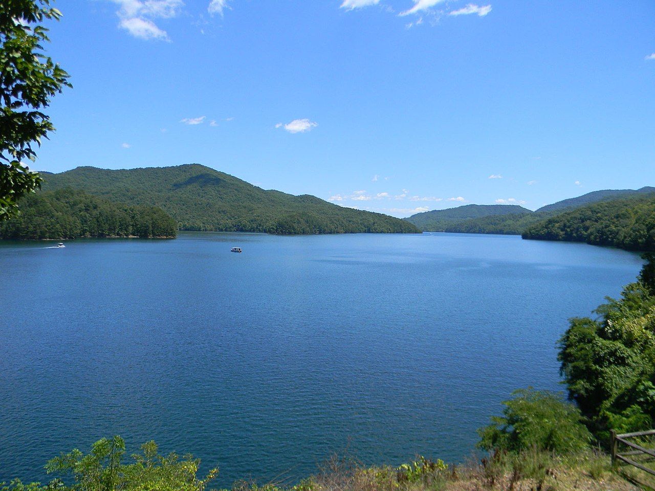 The waters of Fontana Lake