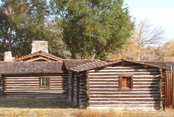 Cabins at Fort Caspar Museum and Historic Site