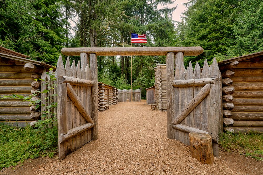 Entryway of Fort Clatsop