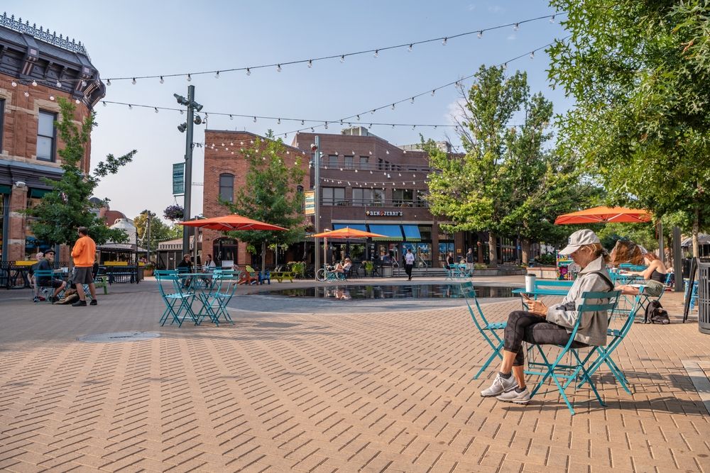 Town square at Fort Collins