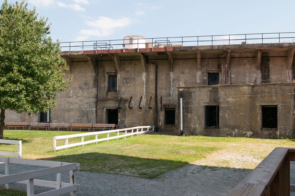 Interior view of the Fort Delaware State Park