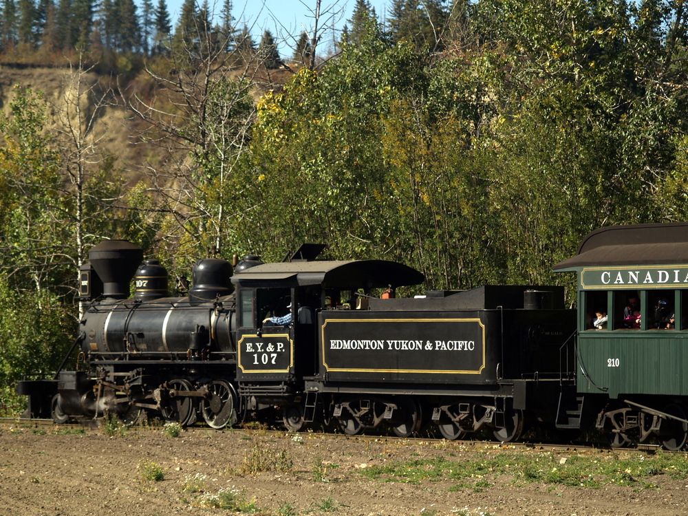 Steam train at Fort Edmonton Park