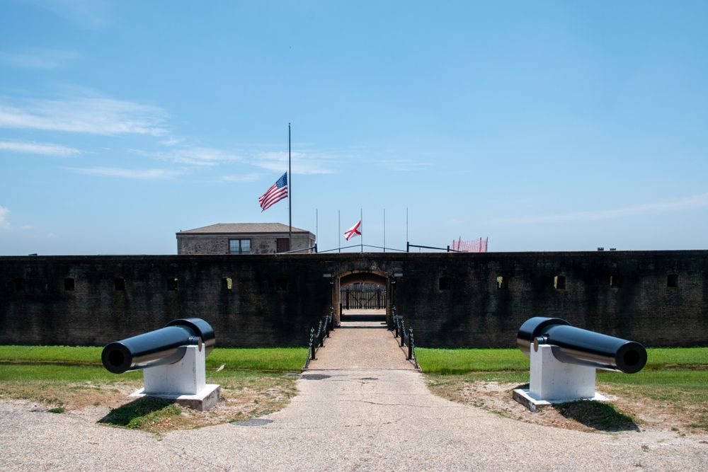 The gate of Fort Gaines