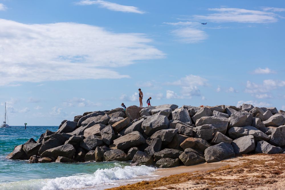 Scenic view of Fort Lauderdale Jetties