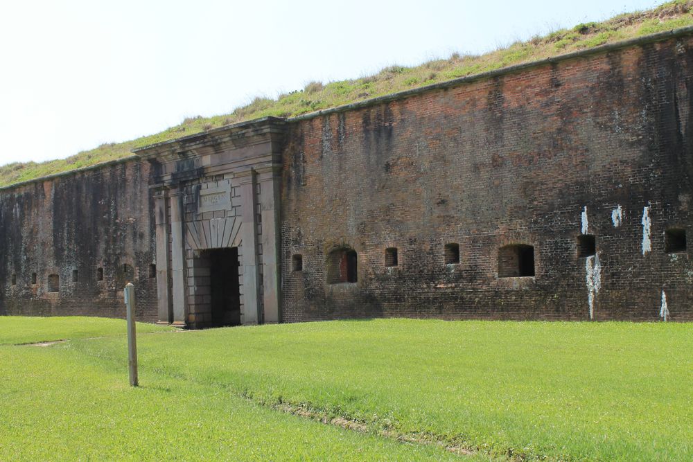 Exterior of Fort Morgan