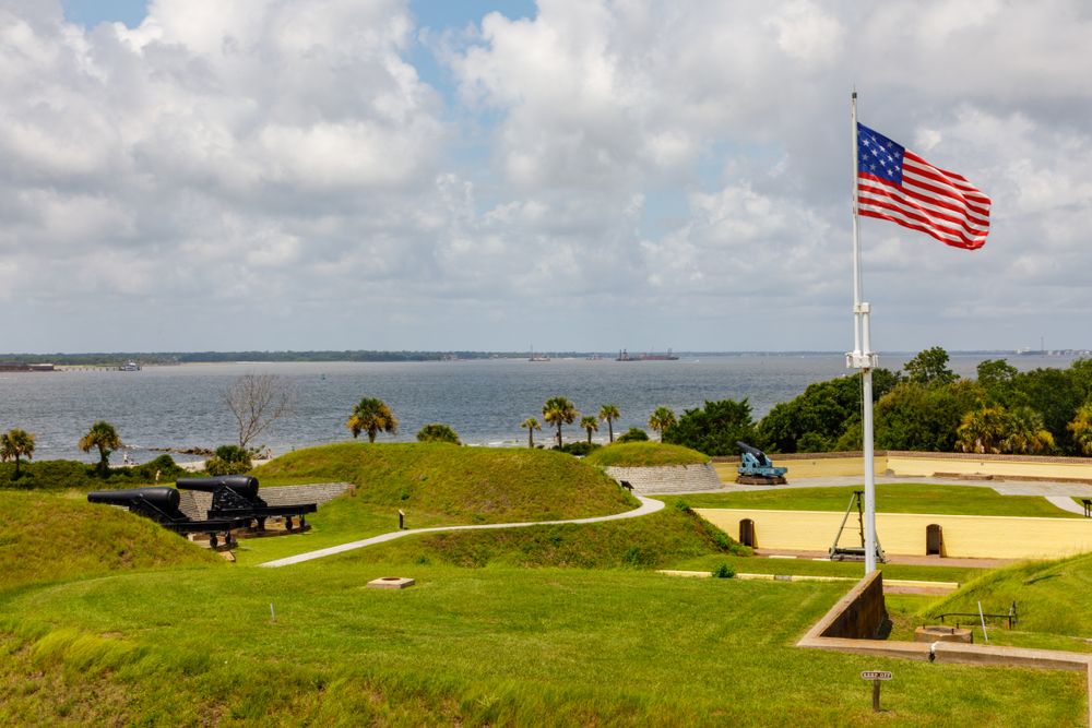 Daytime view of Fort Moultrie