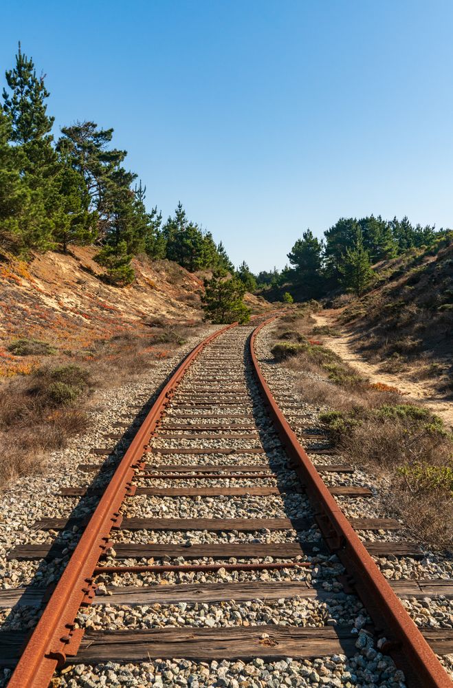 Rail road at Fort Ord Dunes State Park