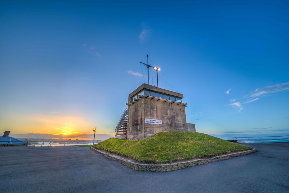 Fort Scratchley during twilight