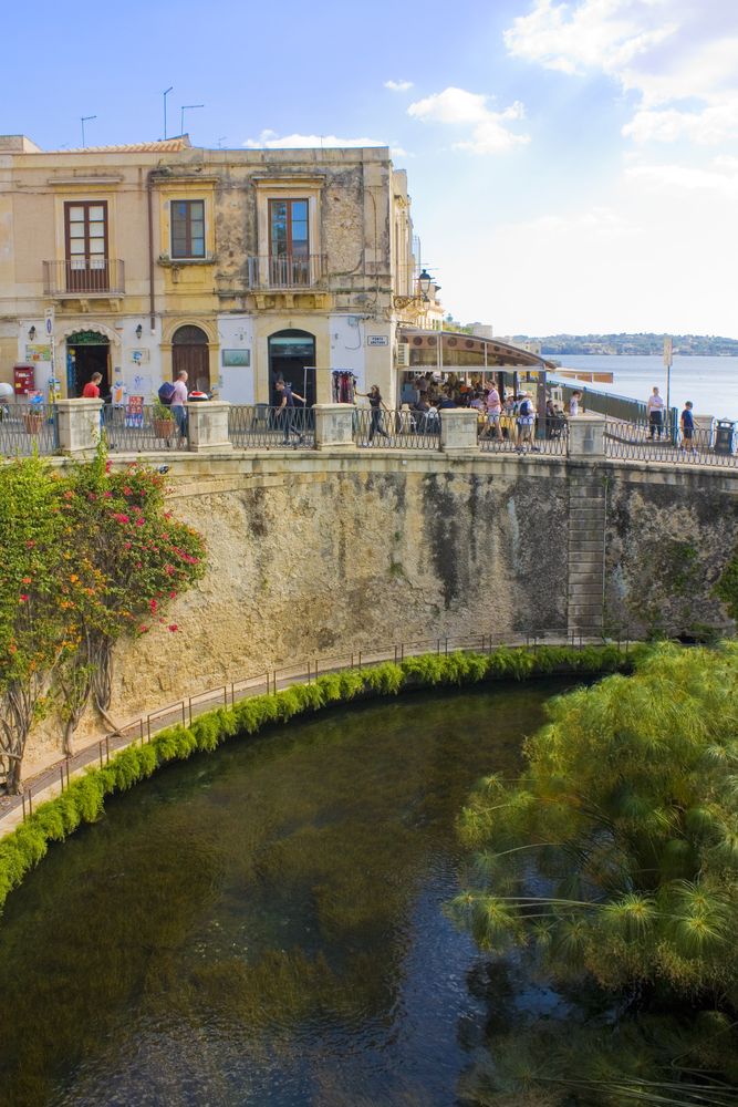 View of the Fountain of Arethusa