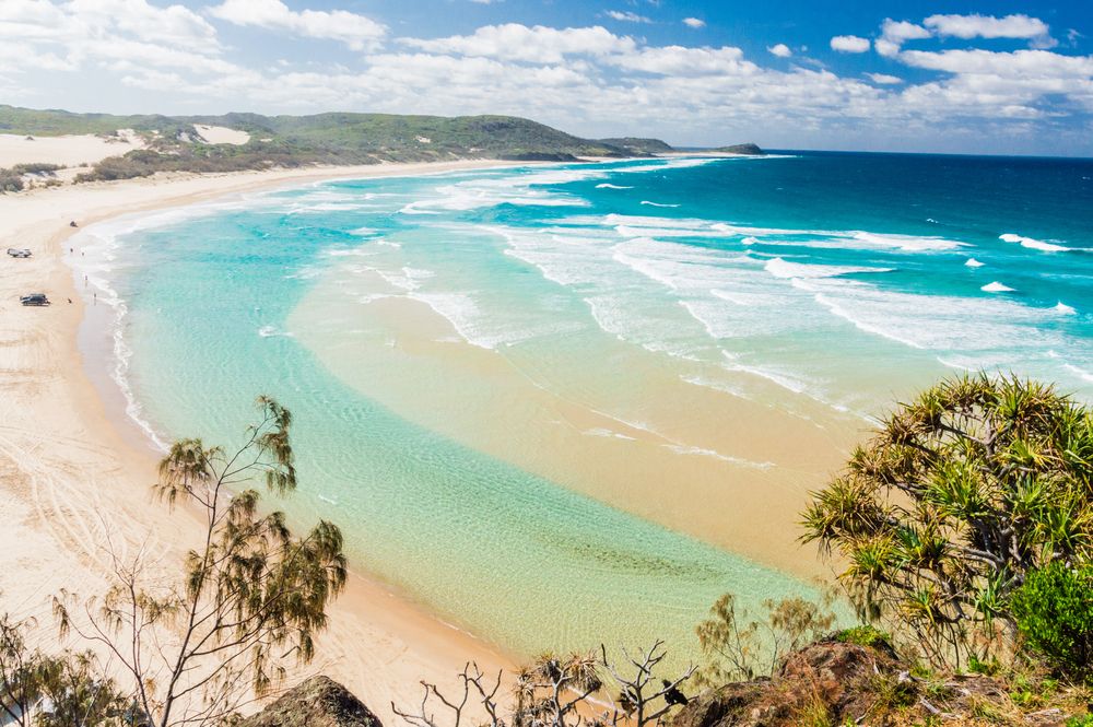 Scenic view of Fraser Island