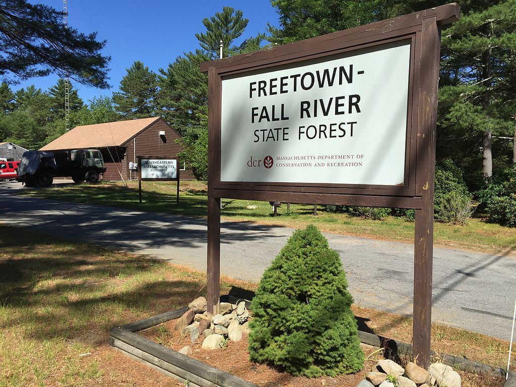Signage of Freetown-Fall River State Forest