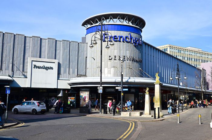 Exterior of Frenchgate Shopping Centre