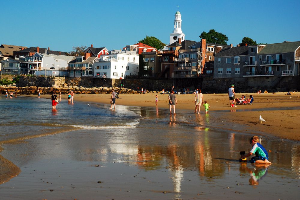 Families enjoying at Front Beach