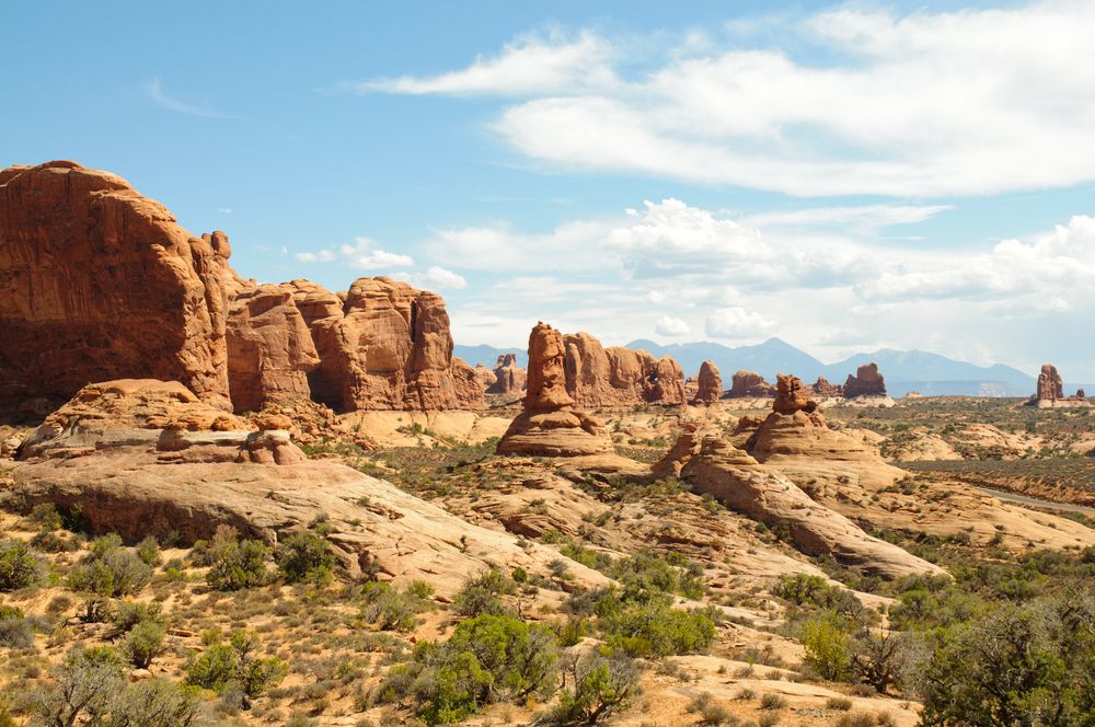 Landscape of Garden of Eden in Arches National Park