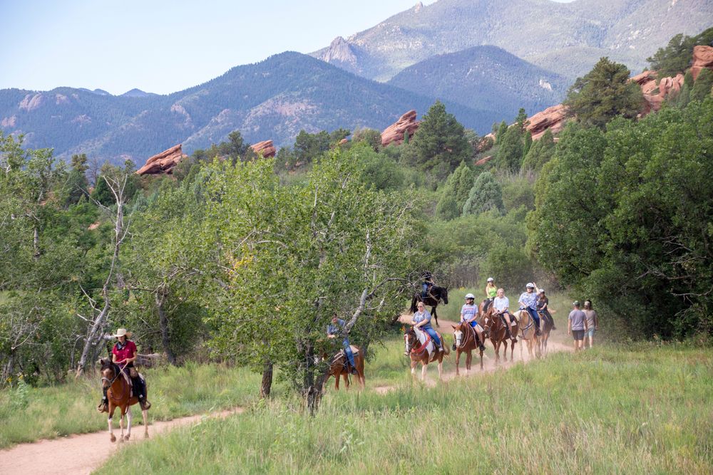 Horseback tour at Garden of the Gods