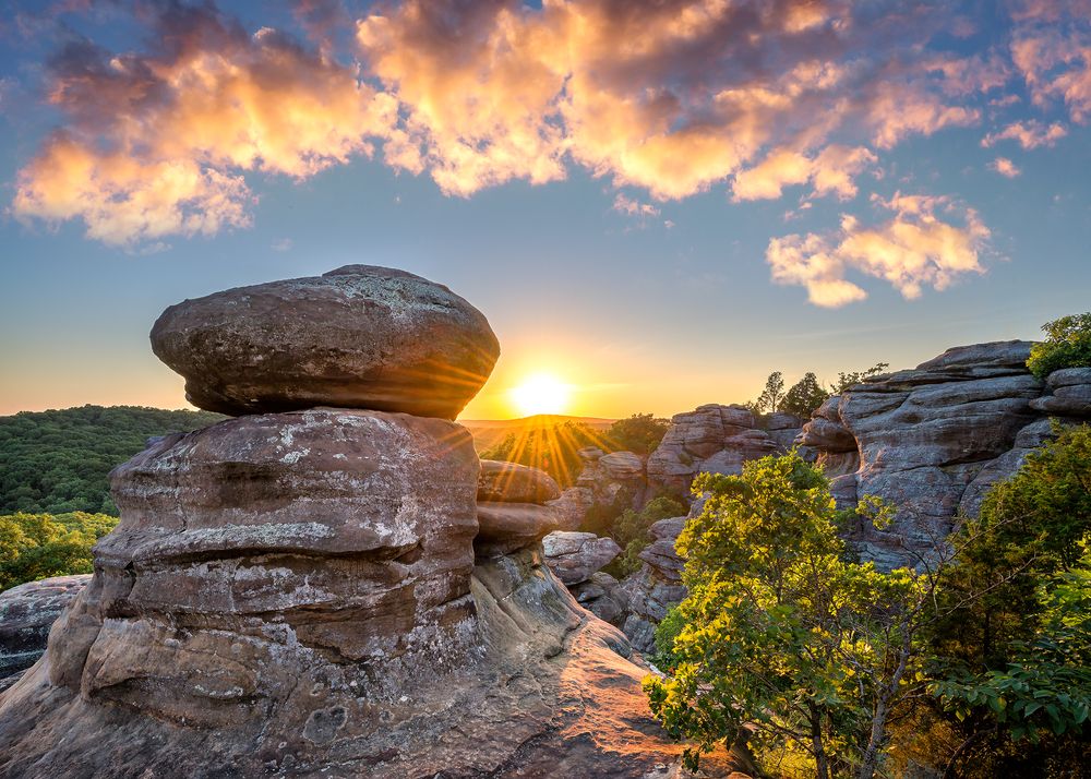 Sunset over Garden of the Gods