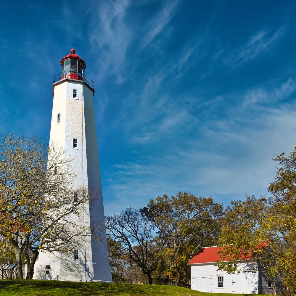 Lighthouse at the Gateway National Recreation Area in Highlands