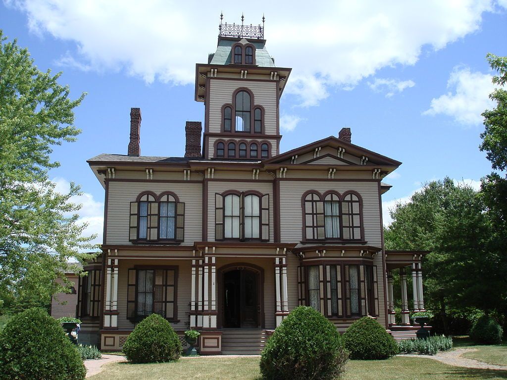 Exterior view of the hamilton house at the Genesee Country Village & Museum