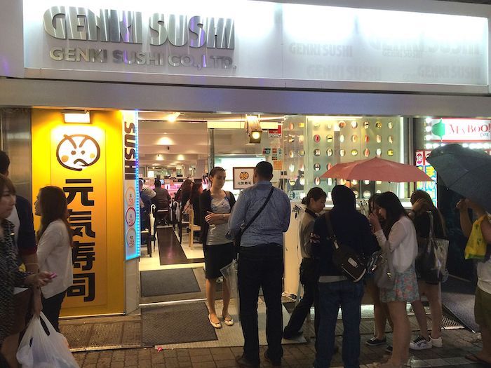 Genki Sushi in Shibuya