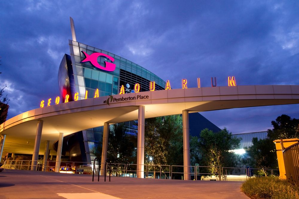 Exterior view of the Georgia Aquarium