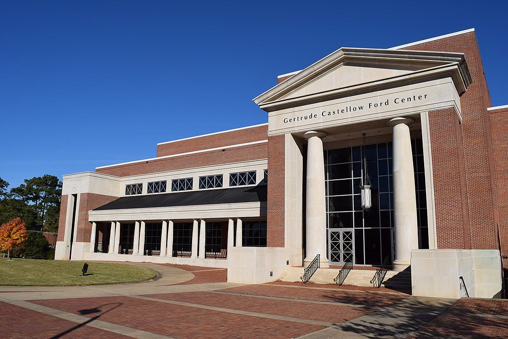 Exterior of Gertrude C.Ford Center for the Performing Arts