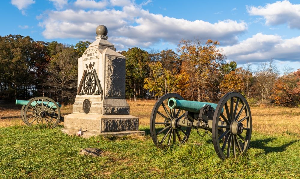 Gettysburg National Military Park in Pennsylvania
