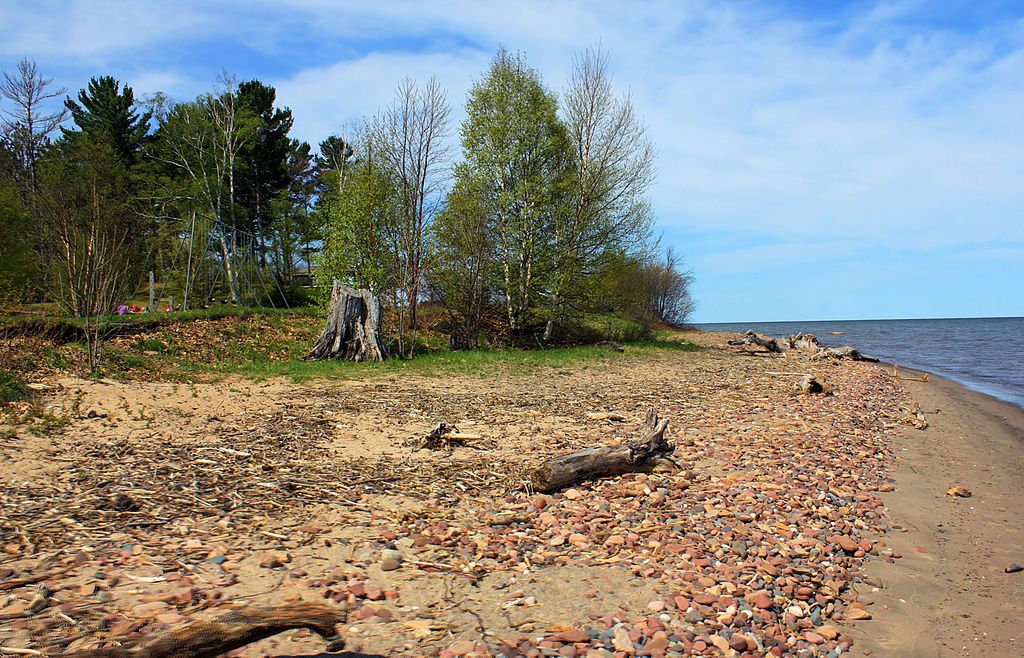 The shore of McLain State Park