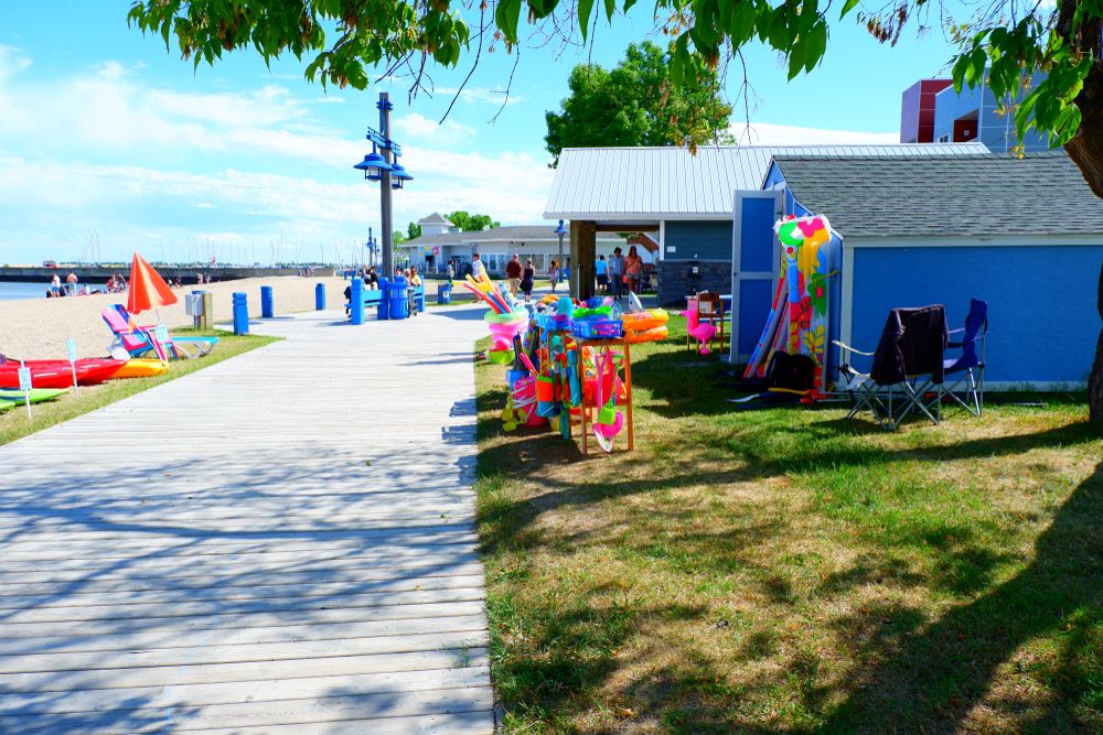 Gimli Beach in Winnipeg